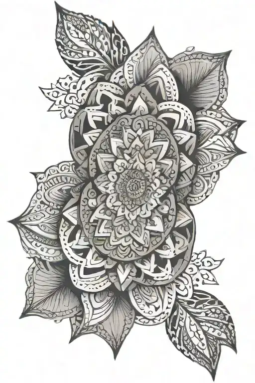 Mandala's With Geometric Spiritual Symbol Merging