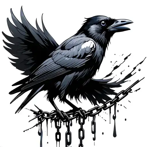 A Crow For My Back That Cries Black Tears And A Chain Break