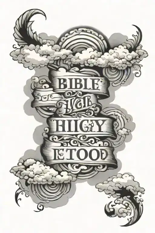 Bible Verse With Clouds