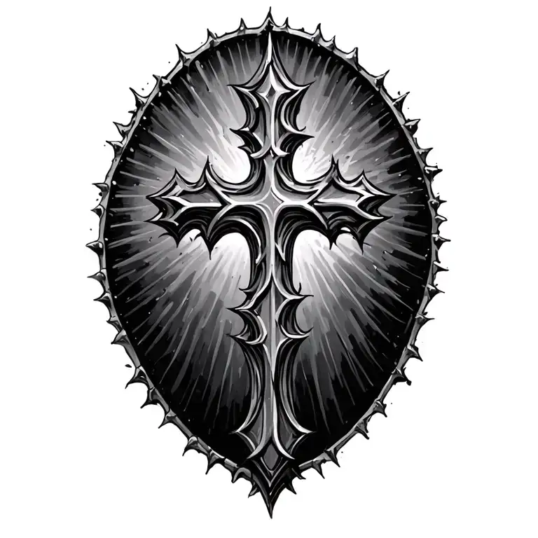 Cross Made From Nails