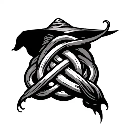 Witch Knot Simple With Witch Elements Incorporated