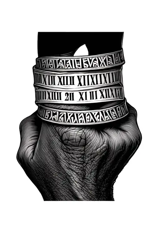 Today's Date In Roman Numerals On Ring Finger