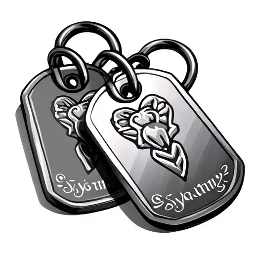 3 Linked Dog Tags