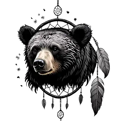 Bear And A Dreamcatcher