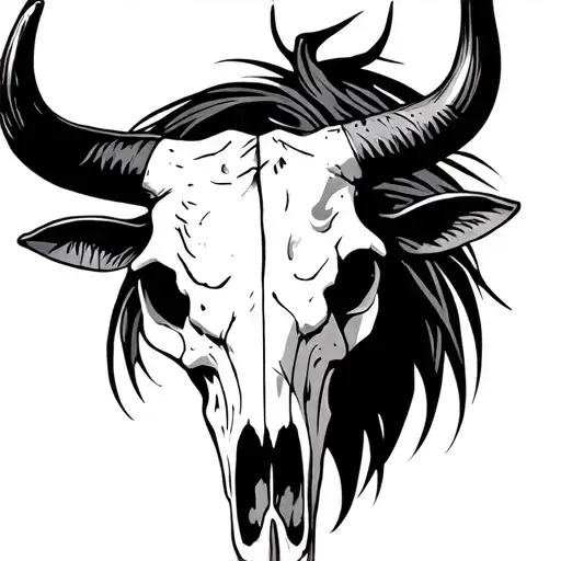 Western Bull Skull