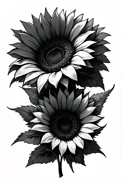 Sunflowers Intertwined