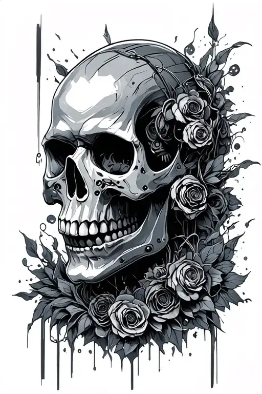 Cyber Sigilism Skull Soft Shading