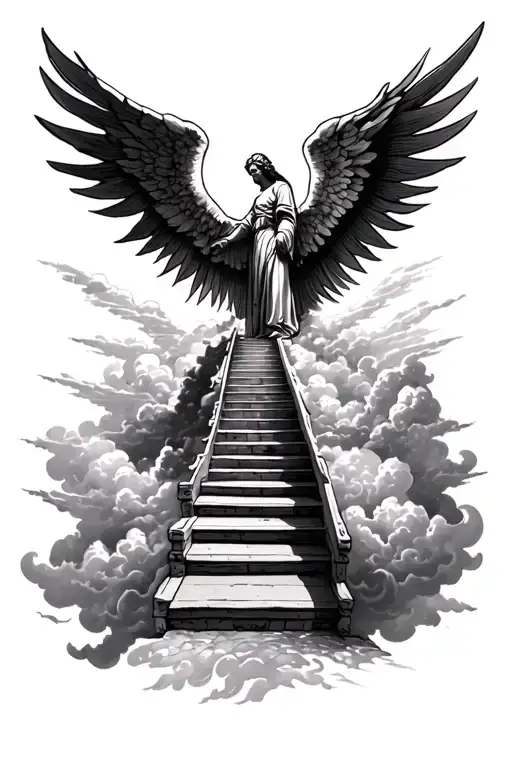 Stairway To Heaven With Clouds