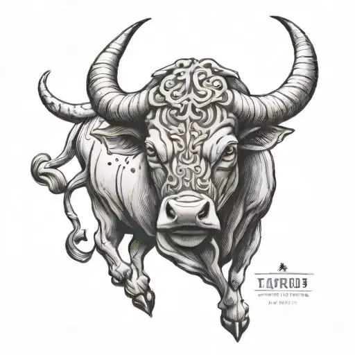 Taurus Bull With Black King