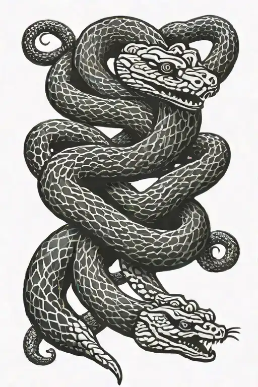 Snake Slithering Inbetween One Word In Japanese