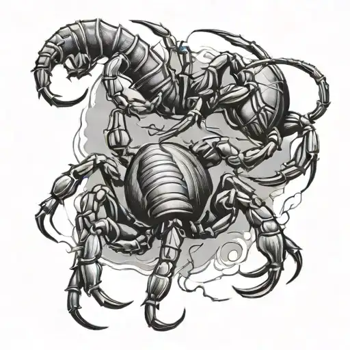 Scorpion And Spider Fighting Each Other