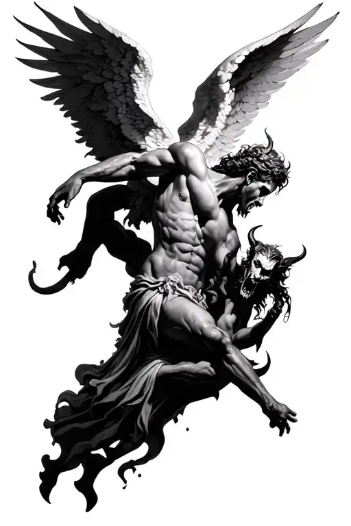 Angel Defeating Devil