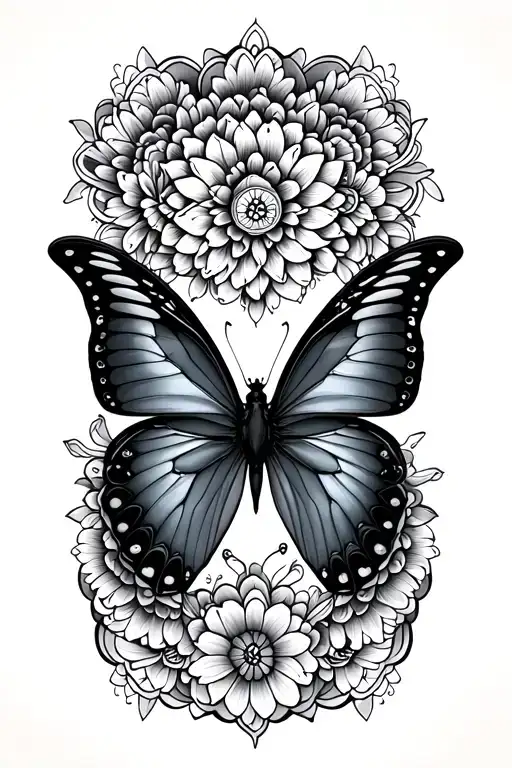 Mandala Butterfly Design