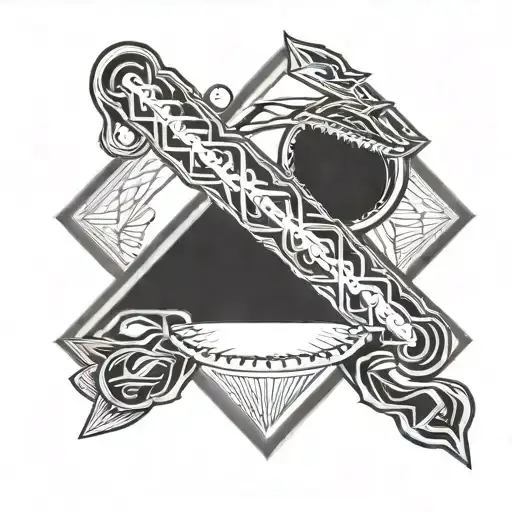 Baseball Diamond Shaped Line Outlining