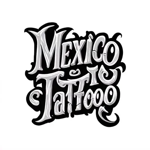 Mexican Font Belly Tatto Man