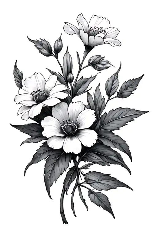 Washington Native Flowers Intertwined