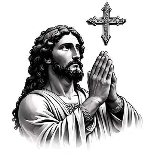 Leao With Jesus Praying