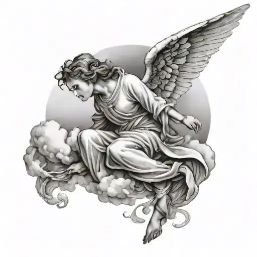 Angel Falling From The Clouds