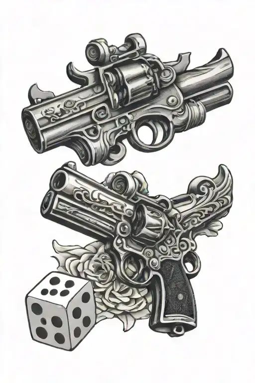 One Revolver And One Dice