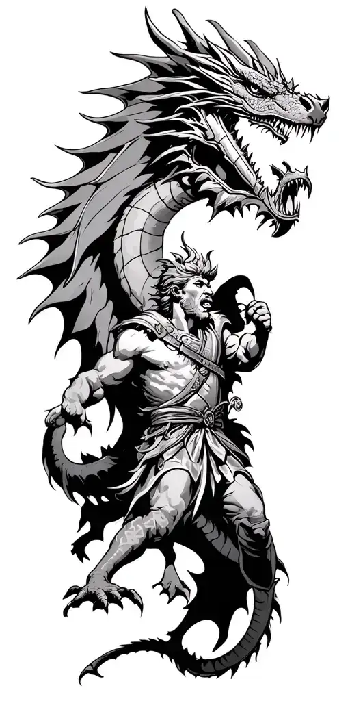 Saint George Killing A Dragon