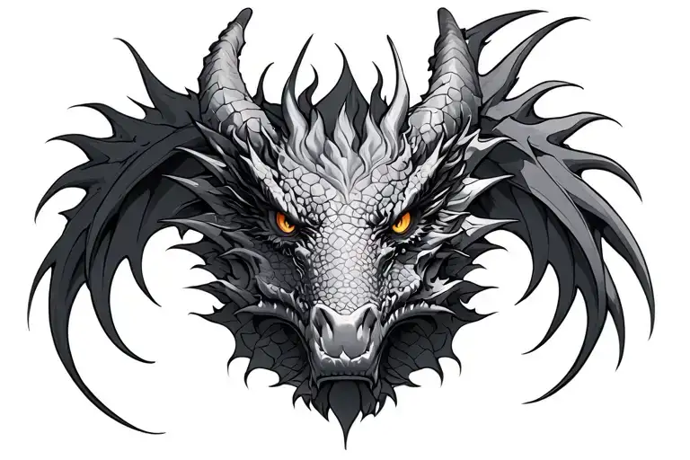 Mirror Image Dragon Wide Upper Chest