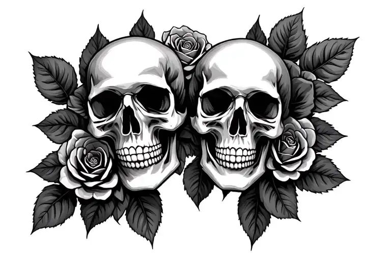Skull Roses Money Cards