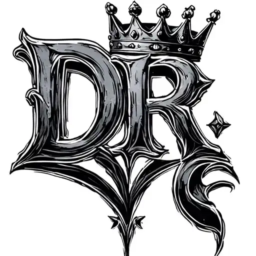 The Letters Dr With A Crown Above