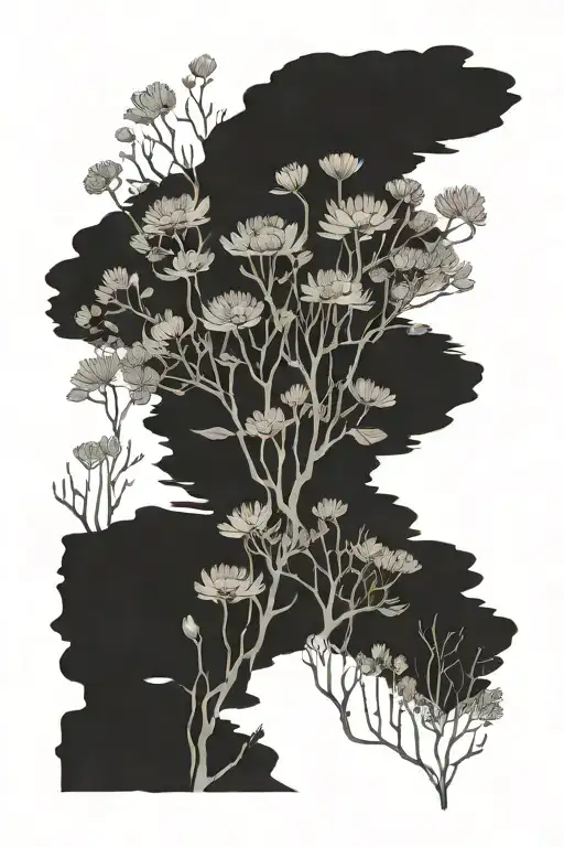 Trees Wolf Carnation Daisy Growing