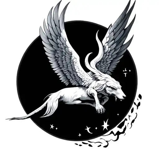 Tarus Zodiac With Wings