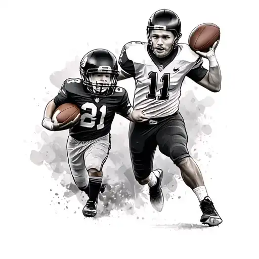 Father And Son Football