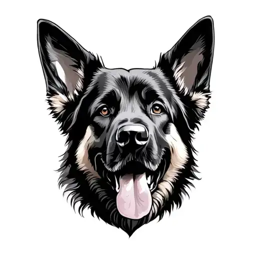 German Shepherd Silhouette