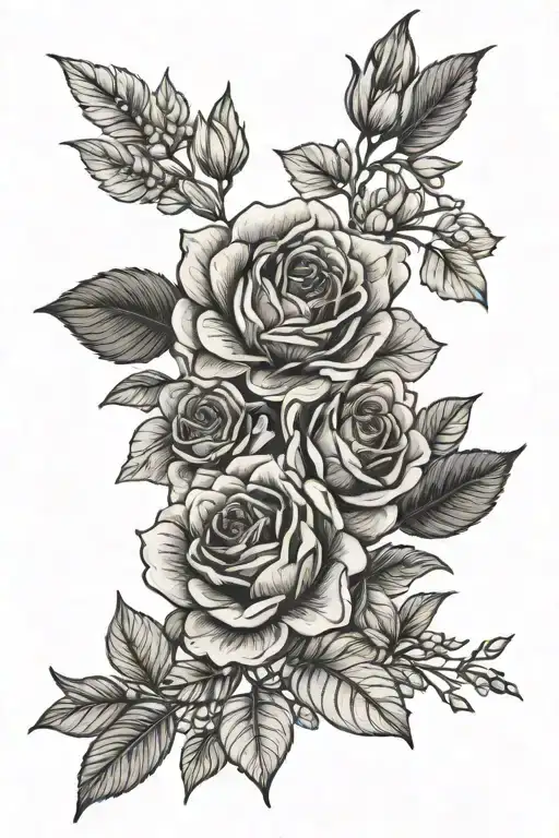 April And June Birth Flower Bouquet