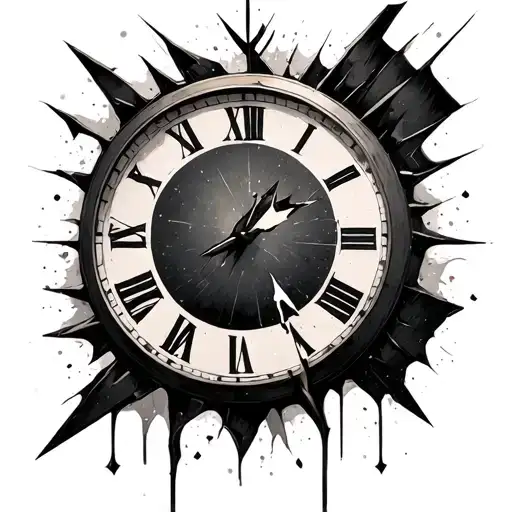 Broken Clock Representing Your Broken Past And Successful Future