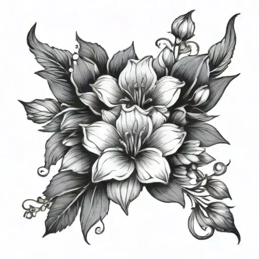 A Bed Of Colourful Flowers