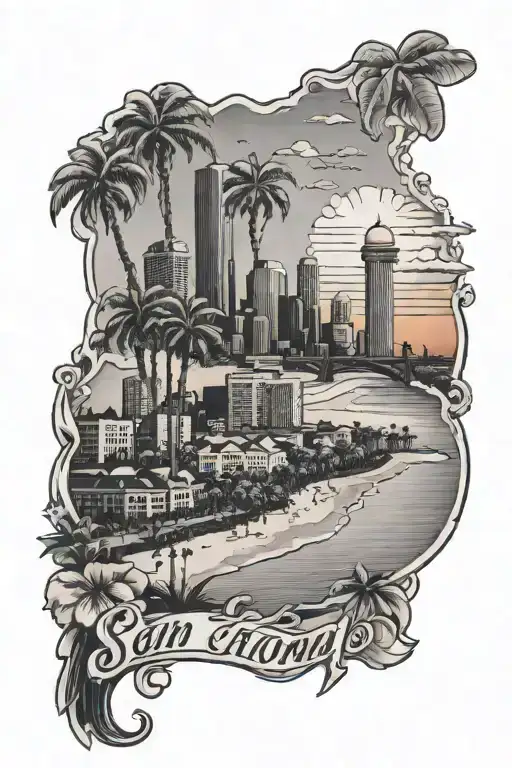 San Antonio Rowe With Florida Sunset At Beach With Iowa City Skyline