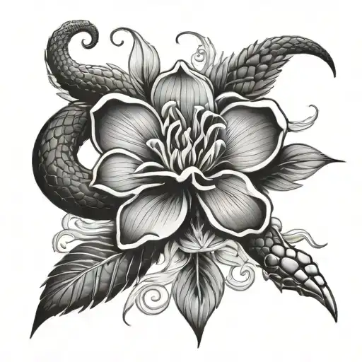 Snake Flower Blooming