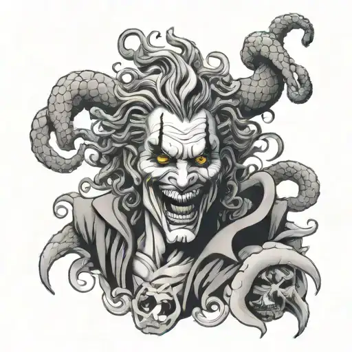 Medusa With The Face Of Joker