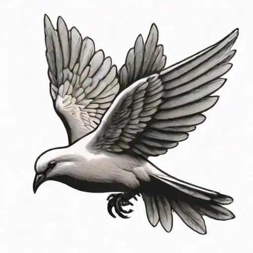 Dove Flying