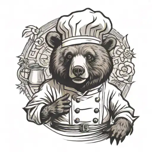 Chef Bear Standing
