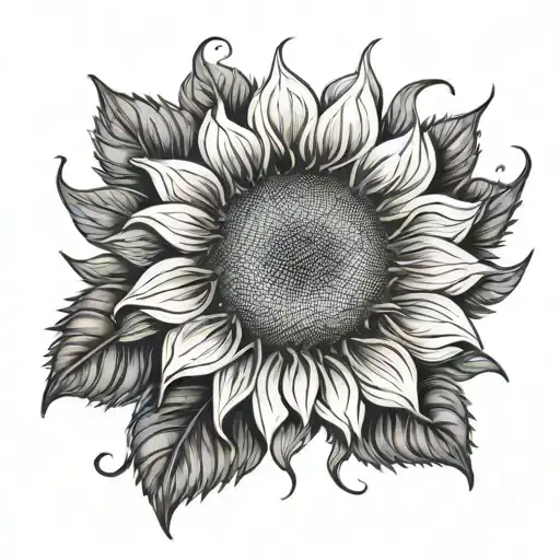 Sunflower And Sun