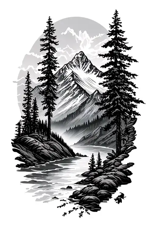 American Traditional Mountain Range