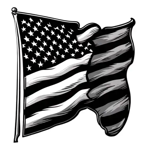 Usa Flag Florida Racing Side By Side