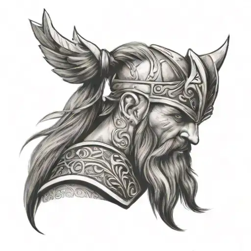 Viking Warrior Portrait