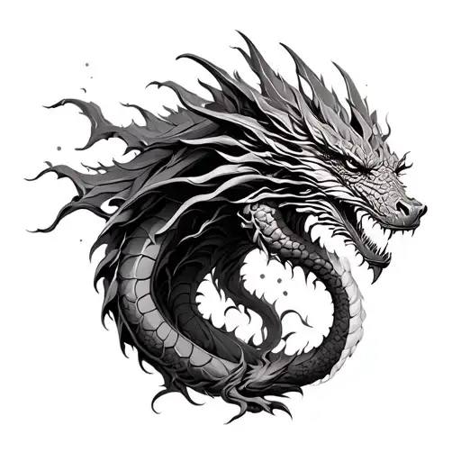 Dragon Et Ygdrasil Full Back