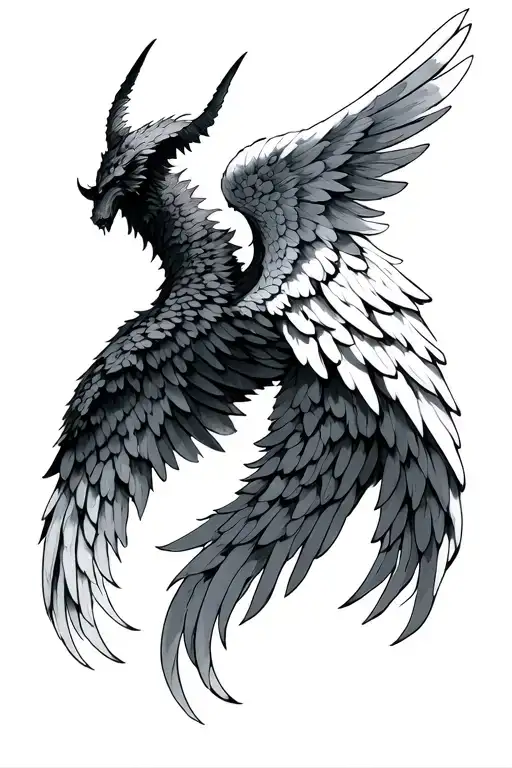 Hermes Wings Angel And Devil Wings