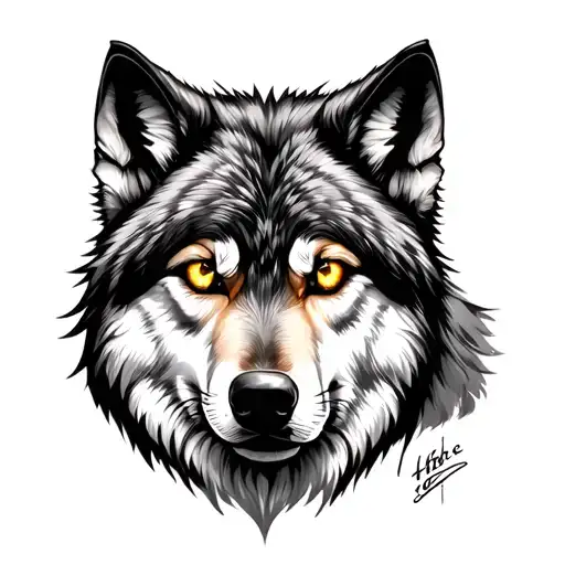 Wolf Has Whole Worl Ld In His Eyes