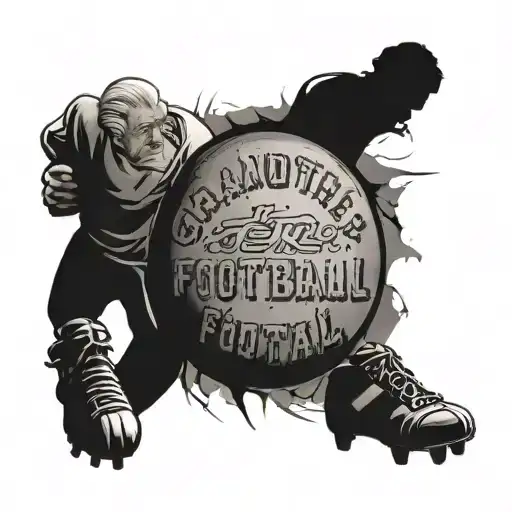 Grandfather Football And Phrase