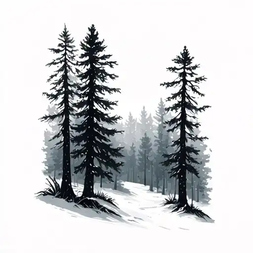 Forest In Winter