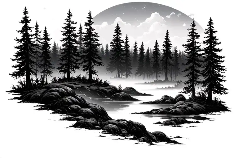 Forest In The Background