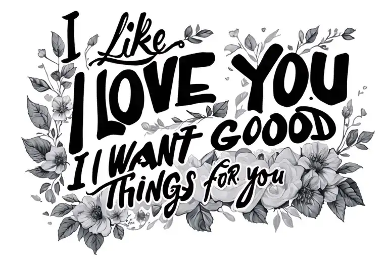 I Like You I Love You I Want Good Things For You